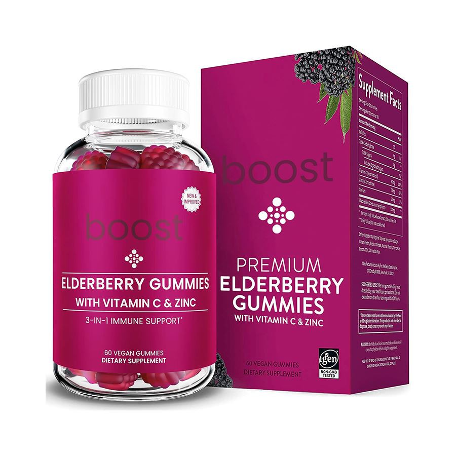 Boost 3 in 1 Elderberry Gummies: tägliche Immununterstützung für eine lebendige, gesunde Familie