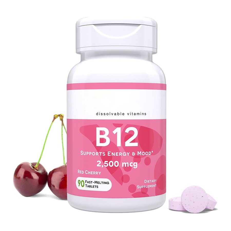 Schnell schmelzende vegane B12-Tabletten