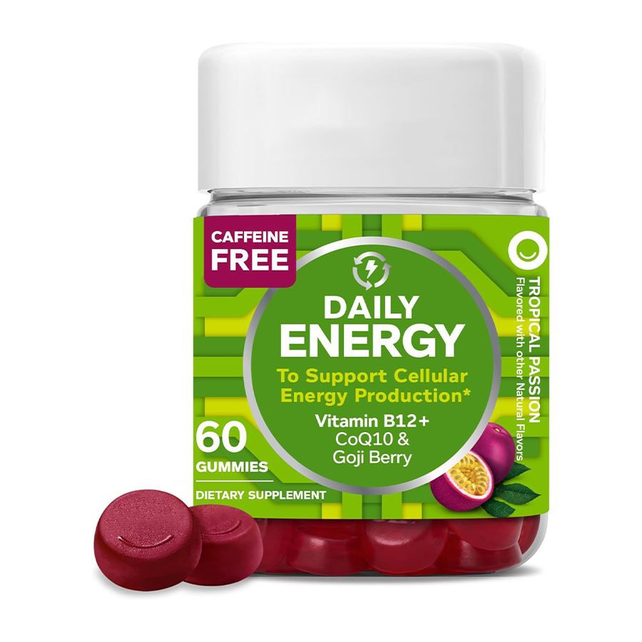 Olly Daily Energy Gummies befeuern Ihren Tag mit natürlicher Zellsenergie