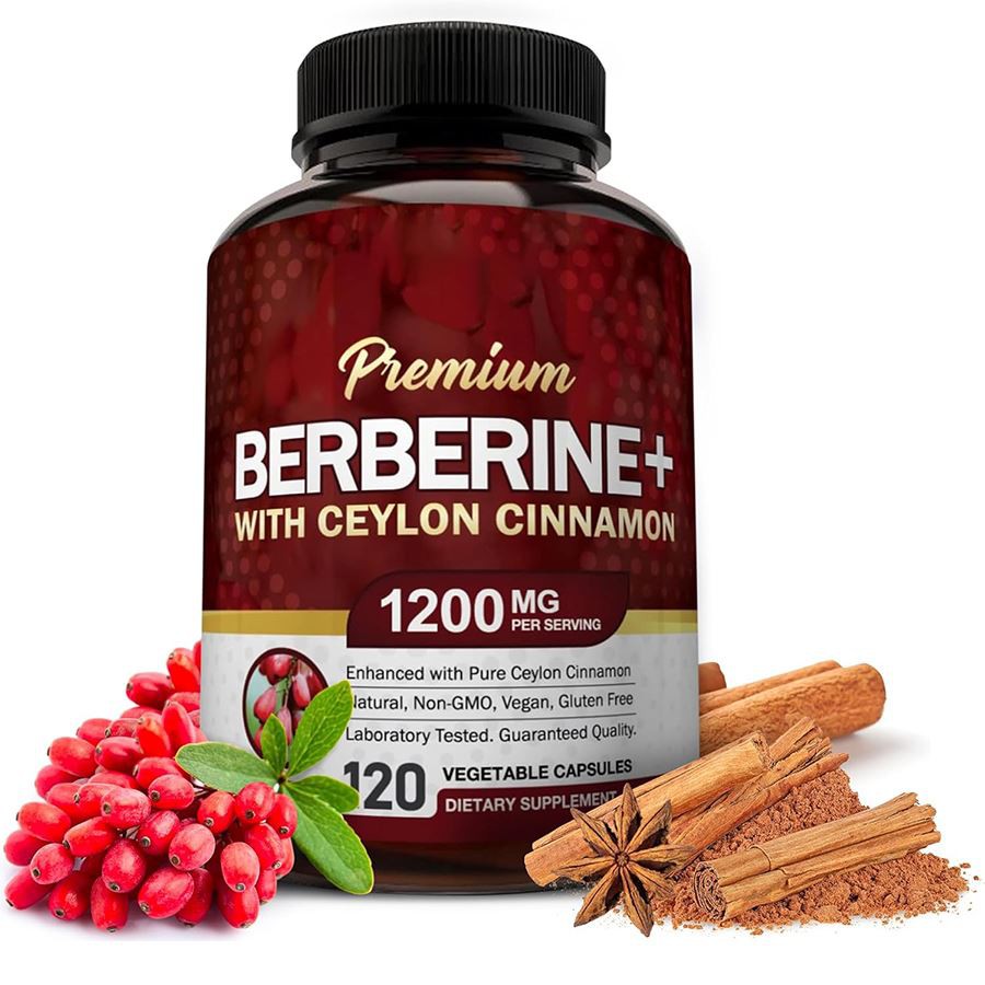 Premium Berberin mit Ceylon Cinnamon Nature's Dual Action Formel für metabolisches Ganzkörper-Wellness