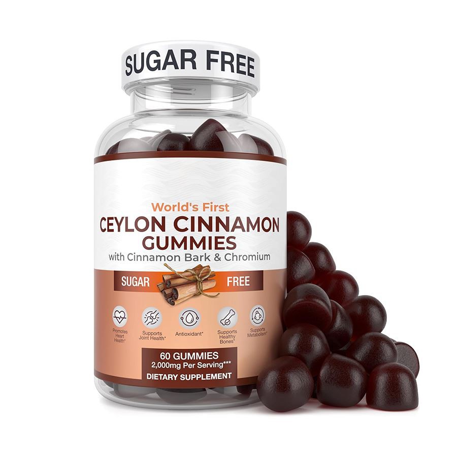 Zuckerfreier Ceylon Zimt Gummies Nature herzgesundem Antioxidant reichhaltiger Freude