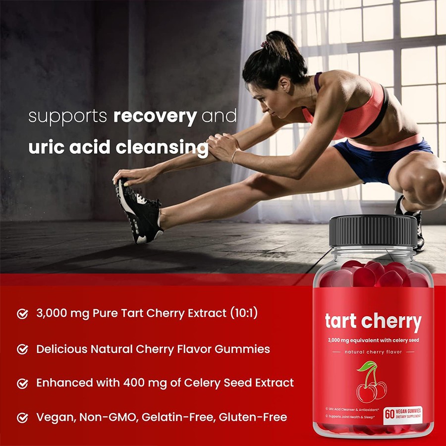 Tart Cherry & Celery Seed Vegan Gummies Natural Support For Uric Acid Health Antioxidant Defense And Daily Wellness​ best