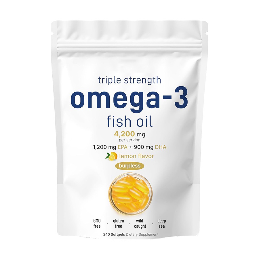 Dreifach starkes Omega-3-Fischöl von Micro Ingredients Vitamin Angels